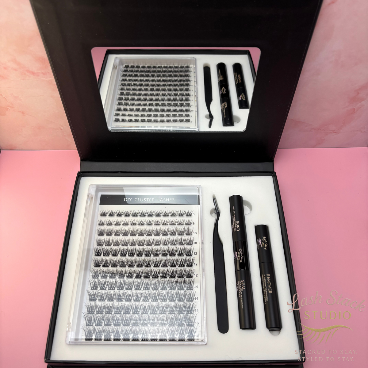 Stacked Essentials Starter Kit – Cluster Lash Set for Custom Volume ...