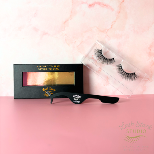 ✨ Stacked Flirty – Faux Mink Strip Lashes ✨
